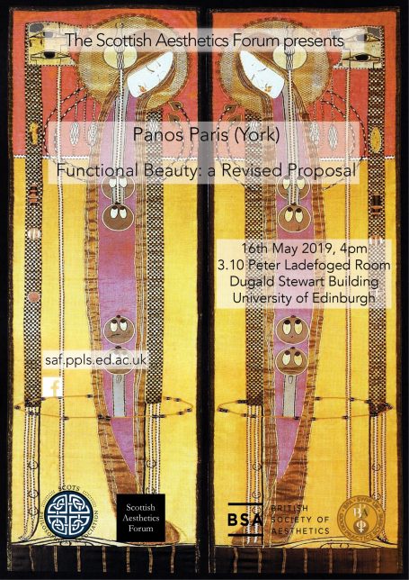 Poster for an event titled "Functional Beauty," at the University of Edinburgh.