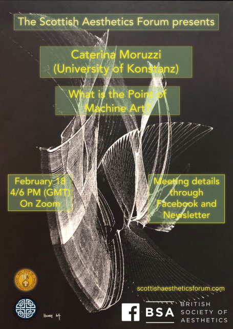 Details of a webinar titled "What is the Problem?" by Catherine Moruzzi, February 24.